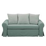 Schlafsofa Larmond Webstoff - Mintgrau - Breite: 165 cm