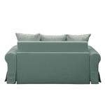 Canapé convertible Larmond Tissu - Gris menthe - Largeur : 165 cm