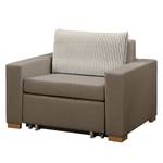 Fauteuil convertible Latina XVI Tissu - Taupe