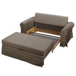 Schlafsofa Larmond Webstoff - Taupe - Breite: 165 cm