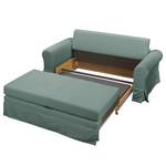 Schlafsofa Larmond Webstoff - Mintgrau - Breite: 185 cm