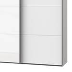 Armoire portes coulissantes Easy Plus I Blanc polaire / Verre blanc - 313 x 236 cm