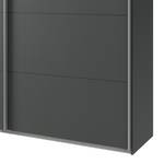Armoire portes coulissantes Easy Plus II Imitation graphite - 180 x 236 cm