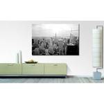 Afbeelding  New York Retro Grijs - Massief hout - Textiel - 120 x 80 x 2 cm