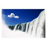 Impression sur toile Niagara Falls Bleu - Bois massif - Textile - 120 x 80 x 2 cm