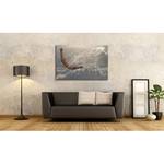 Impression sur toile Eagle Flight Blanc - Bois massif - Textile - 120 x 80 x 2 cm