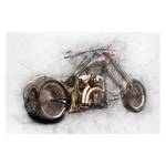 Bild Bad Bike Kupfer - Massivholz - Textil - 120 x 80 x 2 cm