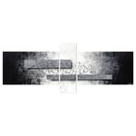 Impression sur toile Silver Signs Gris - Bois massif - Textile - 230 x 90 x 2 cm