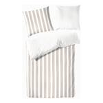 Beddengoed Smood flat stripe Katoen - Kasjmier - 155x220cm + kussen 80x80cm