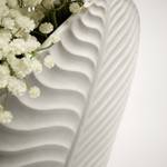 Vase Lisha I Keramik - Weiß
