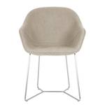 Chaises reSTOL II (lot de 2) Acier - Tissu Falo : Taupe