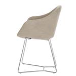 Chaises reSTOL II (lot de 2) Acier - Tissu Falo : Taupe