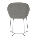 Chaises reSTOL II (lot de 2) Acier - Tissu Falo : Gris