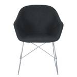 Chaises reSTOL III (lot de 2) Acier - Tissu Falo : Anthracite