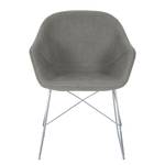 Chaises reSTOL III (lot de 2) Acier - Tissu Falo : Gris