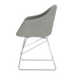 Chaises reSTOL III (lot de 2) Acier - Tissu Falo : Gris