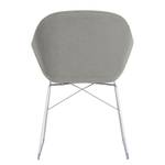 Chaises reSTOL III (lot de 2) Acier - Tissu Falo : Gris