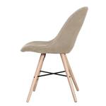 Stoelen itSTOL I (2-delige set) massief beukenhout - Stof Falo: Taupe - Beige