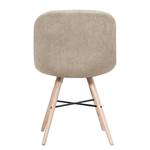 Stoelen itSTOL I (2-delige set) massief beukenhout - Stof Falo: Taupe - Beige