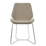 Chaises toSTOL II (lot de 2) Acier - Tissu Falo : Taupe