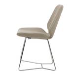 Stoelen toSTOL II (2-delige set) staal - Stof Falo: Taupe