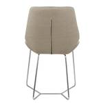 Chaises toSTOL II (lot de 2) Acier - Tissu Falo : Taupe