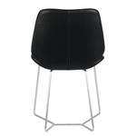 Chaises toSTOL II (lot de 2) Acier - Cuir synthétique Pulo : Noir