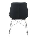 Chaises toSTOL III (lot de 2) Acier - Tissu Falo : Anthracite