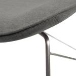 Chaises toSTOL III (lot de 2) Acier - Tissu Falo : Gris