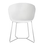 Chaises boSTOL II (lot de 2) Blanc / Argenté