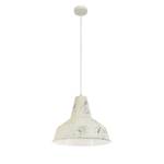 Hanglamp Somerton I staal - 1 lichtbron - Wit - Diameter: 35 cm