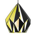 Suspension Carlton I Acier - 1 ampoule - Jaune / Noir - Diamètre : 31 cm