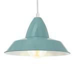 Hanglamp Auckland staal - 1 lichtbron - Babyblauw