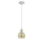 Suspension Brixham Verre / Acier - 1 ampoule