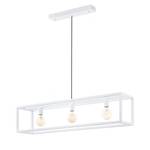 Hanglamp Elswick staal - 3 lichtbronnen - Wit