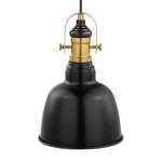 Suspension Gilwell Acier - 1 ampoule - Noir - Diamètre : 19 cm