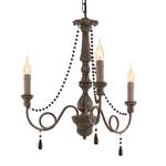 Hanglamp Colchester I massief beukenhout/staal - 58 x 110 x 58 cm