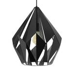 Hanglamp Carlton I staal - 1 lichtbron - Zwart/zilverkleurig - Diameter: 39 cm