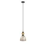 Hanglamp Gilwell staal - 1 lichtbron - Kasjmier - Diameter: 19 cm
