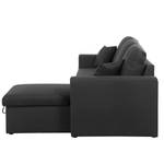 Ecksofa Coventry Webstoff - Schwarz