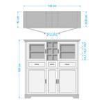 Highboard Jasmund II Graphit