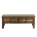 Table basse Dehli I Teck massif - Marron / Vert