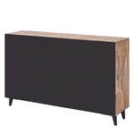 Sideboard Kean Altholz Teak / Metall - Teak / Schwarz