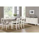 Chaises Berkley (lot de 2) Pin massif - Blanc/  Pin foncé