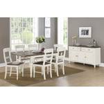 Buffet Berkley Pin massif - Blanc/  Pin foncé