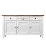 Buffet Berkley Pin massif - Blanc/  Pin foncé