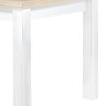 Eettafel Curzu wit pijnboomhout/eikenhout - Eikenhouten look - Breedte: 180 cm