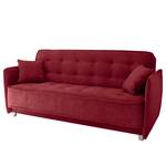 Canapé convertible Rewal Microfibre - Rouge