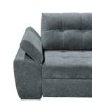 Ecksofa Leoville Microfaser - Grau