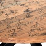 Table Timber Acacia massif / Fer - Acacia / Noir